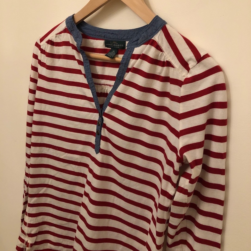 Ralph Lauren girl stripe tee